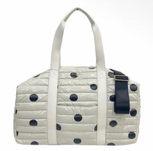 Cassie Weekender Duffel Bag | Black Polkadot