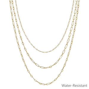 Water Resistant Layered Necklace