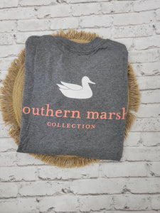 Southern Marsh Authentic Long Sleeve Midnight Gray