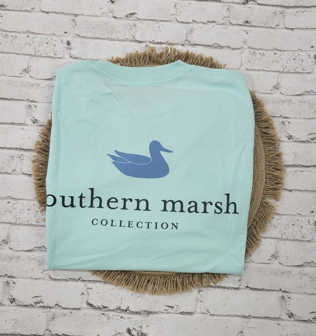 Southern Marsh Authentic Long Sleeve Ocean Blue