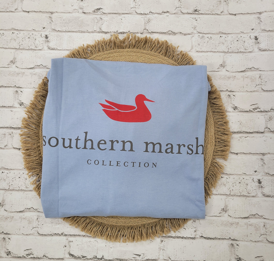 Southern Marsh Authentic Long Sleeve LIght Blue