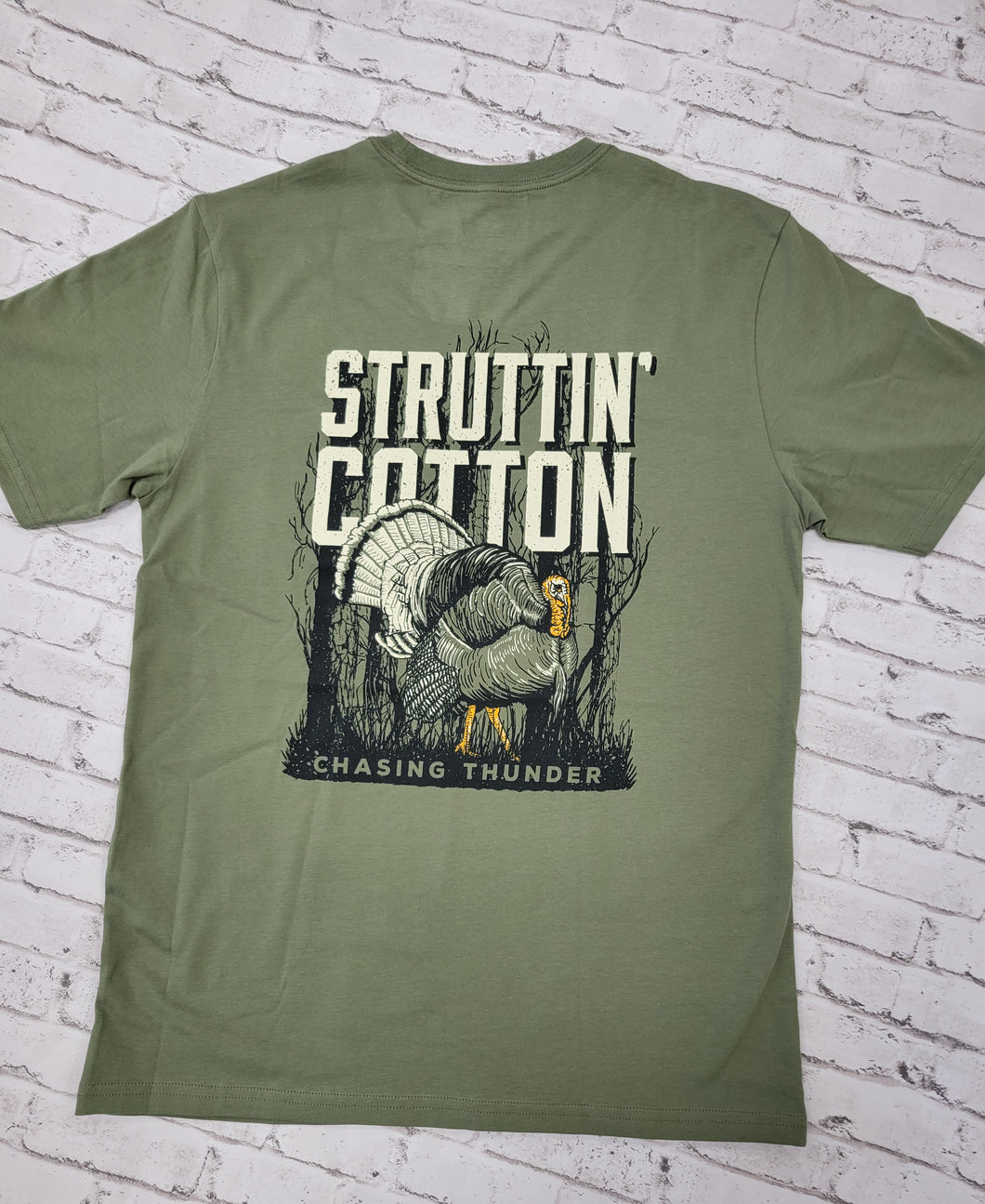 Struttin Cotton Chasing Thunder Pocket T Shirt