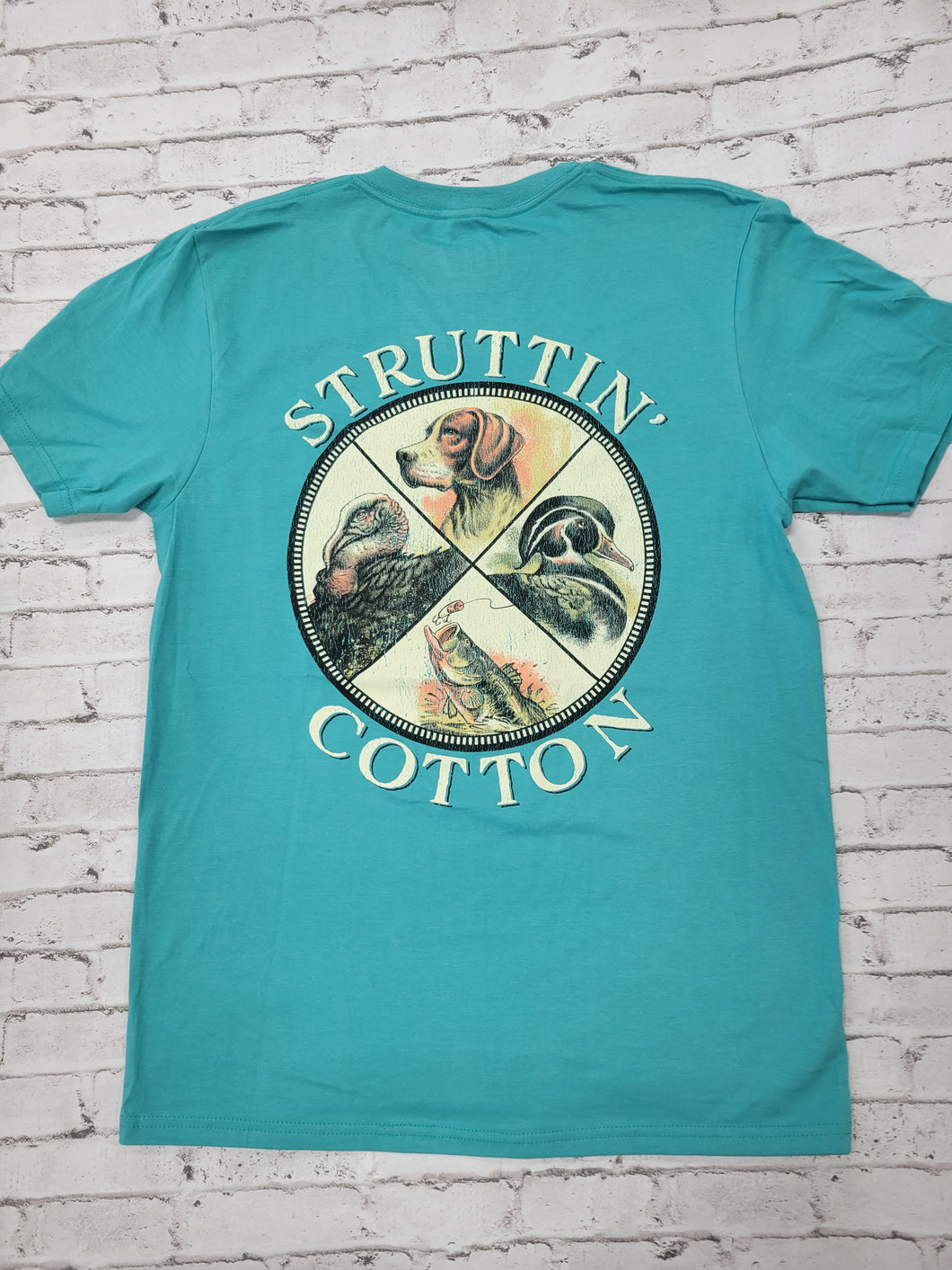 Struttin Cotton Compass Rose Pocket T Shirt