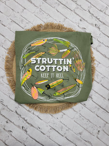 Struttin Cotton Keep it Reel Pocket T Shirt