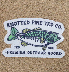 Knotted Pine Bass Sticker