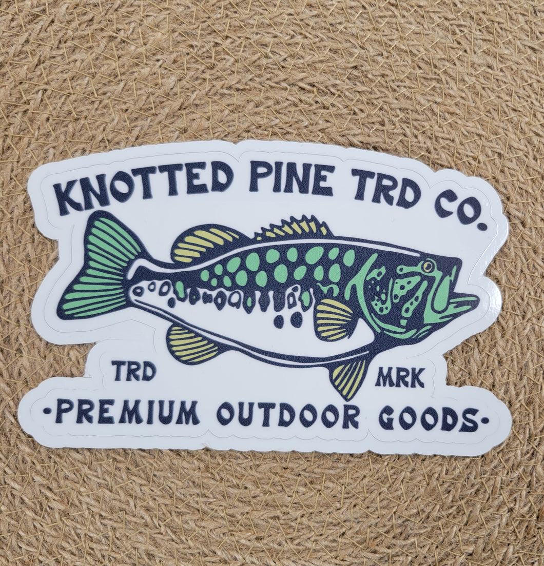 Knotted Pine Bass Sticker