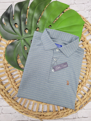 Southern Casanova Spanish Moss Stripe Polo