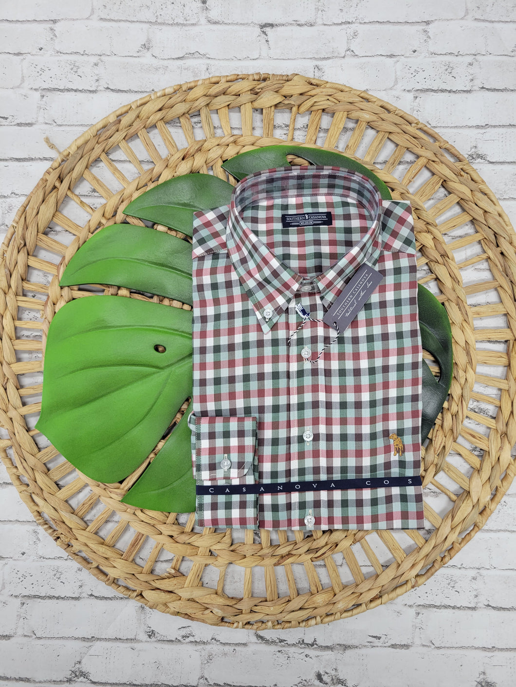 Southern Casanova Terrarium Check Button Down