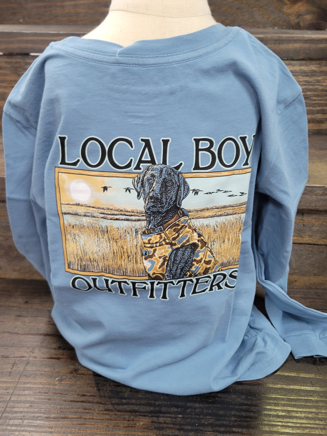 Local Boy Outfitters Youth Marsh Dog L/S T Shirt