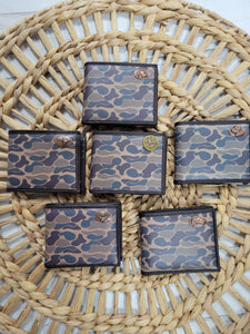 Men's Old School Camo Bifold Wallets