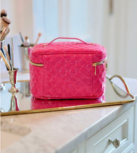 Hampton Train Case Hot Pink Patent