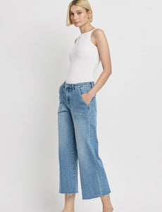 Vervet High Rise Carpenter Wide Jeans