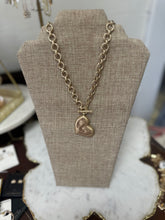 Textured Heart Necklace Set