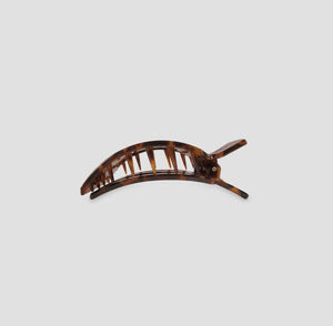 Teleties|Square Flat Hair Clip | Small | Tortoise