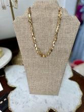 Metal Fringe Necklace Worn Gold