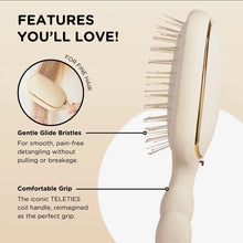 Teleties Detangler Hair Brush For Fine Hair - Tan