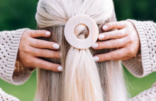 Teleteis Almond Beige | Small | Flat Circle Hair Clip