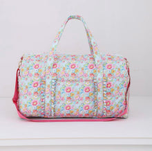 Quilted Weekender Duffel Bag | Floral Travel Bag | Overnight