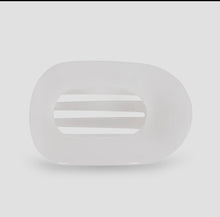 Coconut White Medium Flat Round Clip