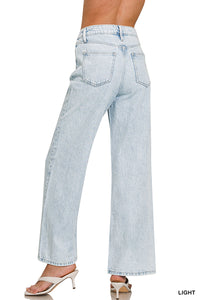 High Waist Wide Leg Denim