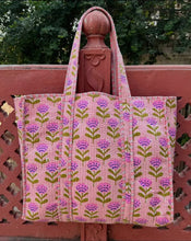 Multicolor Quilted Tote Bag