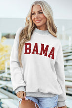 Light Grey Al/ Bama Double Side Printed Mock Neck Reversible Sweatshirt
