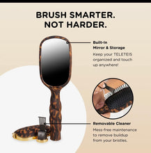 Teleties Detangler Hair Brush For Fine Hair - Tortoise