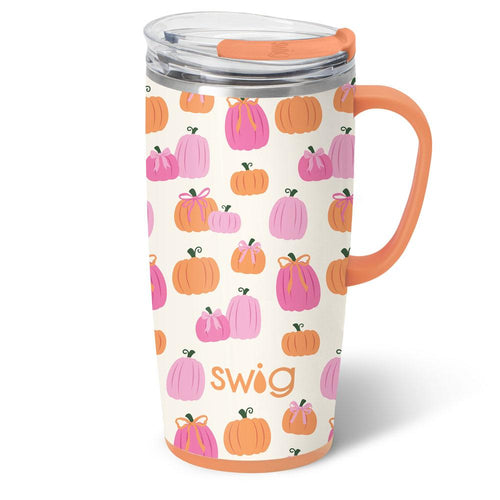 Pumpkins and Bows Travel Mug