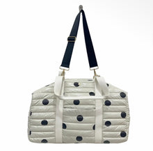 Cassie Weekender Duffel Bag | Black Polkadot