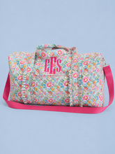 Quilted Weekender Duffel Bag | Floral Travel Bag | Overnight