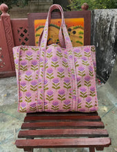 Multicolor Quilted Tote Bag