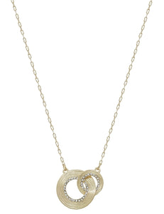 Rhinestone Interlocked Necklace