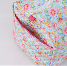 Quilted Weekender Duffel Bag | Floral Travel Bag | Overnight