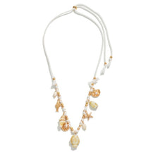 Braided Necklace Featuring Beach Charms