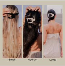 Square Flat Hair Clip | Small | Blonde Tortoise