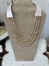 3 Row Faceted Bead Necklace