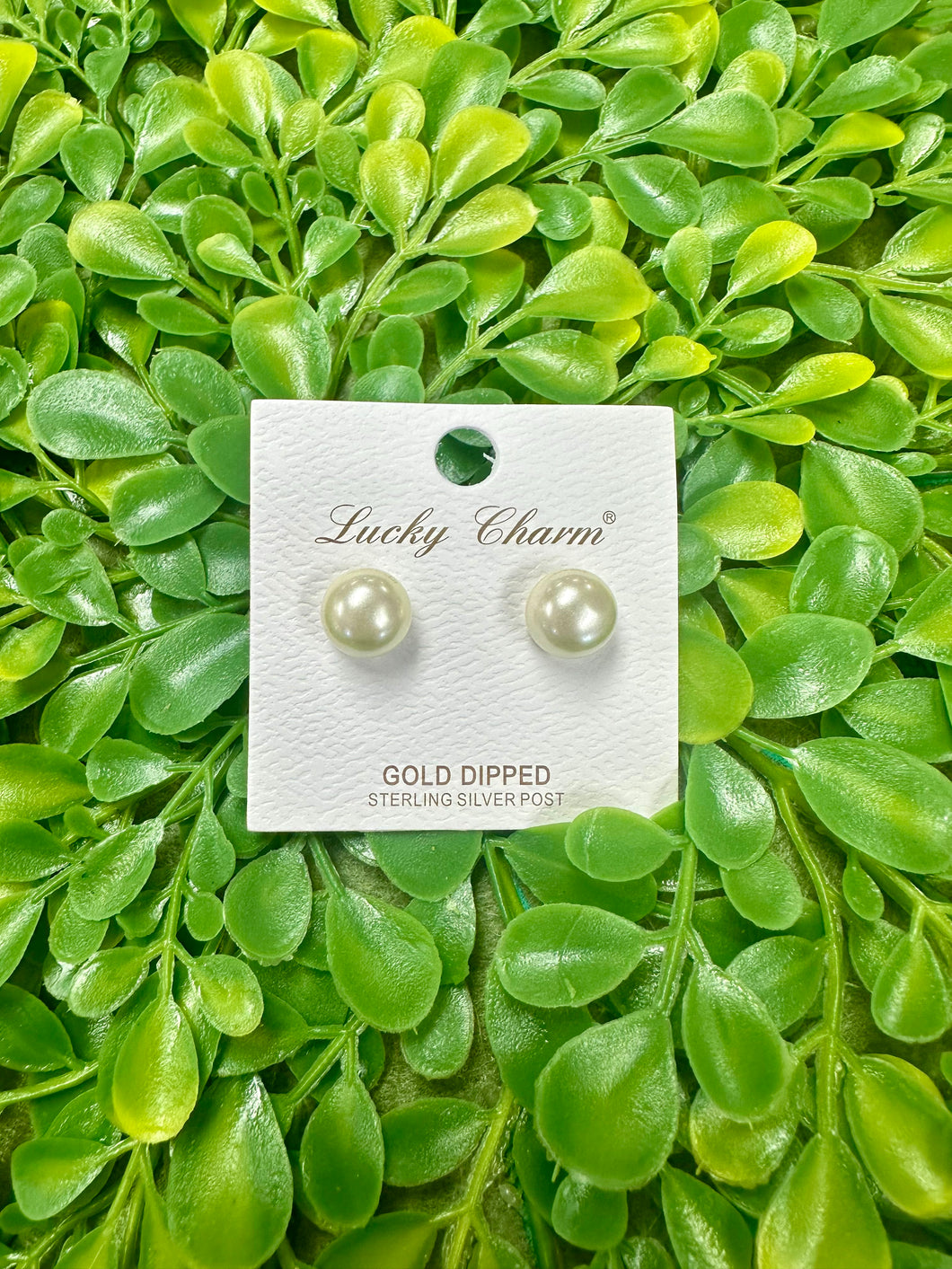 Gold Dipped Pearl Studs