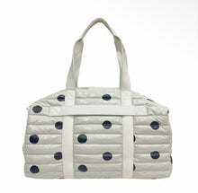 Cassie Weekender Duffel Bag | Black Polkadot