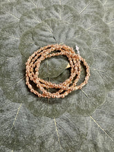 Gold Textured Oval and Gold Beaded Set of 4 Stretch Bracelets