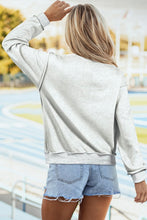 Light Grey Al/ Bama Double Side Printed Mock Neck Reversible Sweatshirt