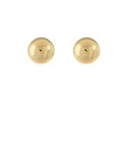 Gold Dipped Dome Stud Earrings