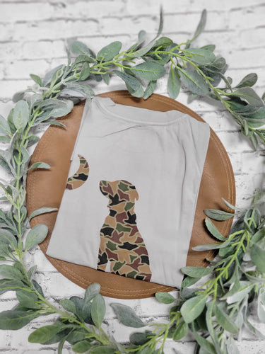 Local Boy Duck Camo Dog and Moon T Shirt