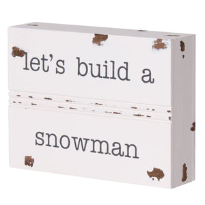 Let’s Build A Snowman Block